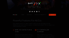 What Mixxx.org website looks like in 2024 
