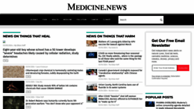 What Medicine.news website looks like in 2024 
