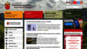 What Mnhradiste.cz website looks like in 2024 