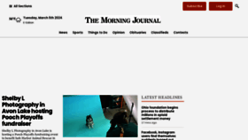 What Morningjournal.com website looks like in 2024 