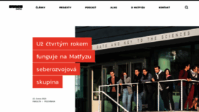 What Matfyz.cz website looks like in 2024 