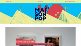 What Maisonpop.fr website looked like in 2024 (1 year ago)