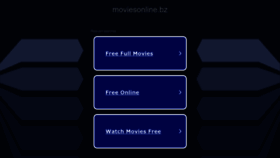 What Moviesonline.bz website looks like in 2024 