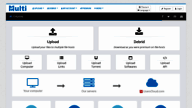 What Multiup.io website looked like in 2024 (1 year ago)