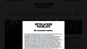 What Muehlacker-tagblatt.de website looks like in 2024 