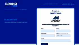 What Master.com website looks like in 2024 