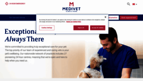 What Medivet.co.uk website looks like in 2024 