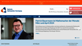 What Mathematik.de website looks like in 2024 