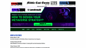 What Middleeastevents.com website looks like in 2024 