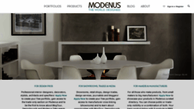 What Modenus.com website looks like in 2024 