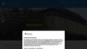 What Muenchener-verein.de website looks like in 2024 