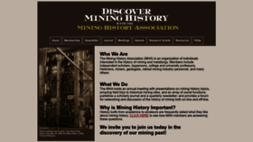What Mininghistoryassociation.org website looks like in 2024 