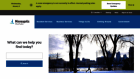 What Minneapolismn.gov website looks like in 2024 