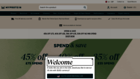 What Myprotein.com website looked like in 2024 (1 year ago)