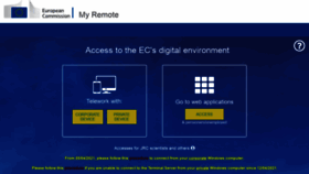 What Myremote.ec.europa.eu website looks like in 2024 