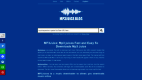 What Mp3juice.blog website looks like in 2024 