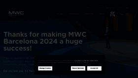 What Mobileworldcongress.com website looks like in 2024 