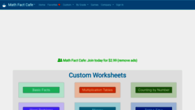 What Mathfactcafe.com website looked like in 2024 (1 year ago)