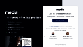 What Media.com website looks like in 2024 
