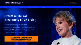 What Marymorrissey.com website looks like in 2024 