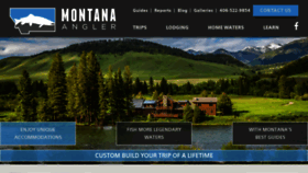 What Montanaangler.com website looks like in 2024 