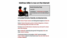 What Mattdm.org website looked like in 2024 (2 years ago)