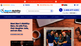 What Marcsmobility.com website looks like in 2024 