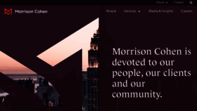 What Morrisoncohen.com website looks like in 2024 