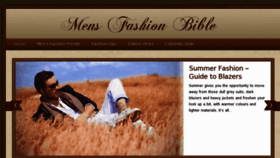 What Mensfashionbible.com website looked like in 2011 (12 years ago)