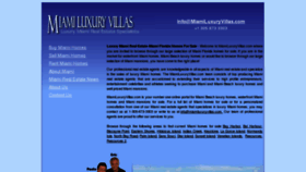 What Miamiluxuryvillas.com website looked like in 2011 (12 years ago)