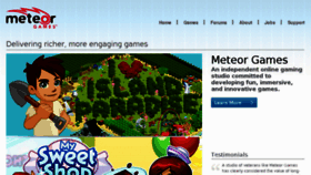What Meteorgames.com website looked like in 2011 (13 years ago)