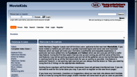 What Moviekids.org website looked like in 2011 (15 years ago)