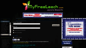 What Myfreeleech.com website looked like in 2011 (12 years ago)