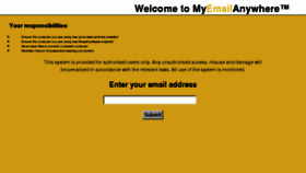 What Myemailanywhere.org website looked like in 2011 (13 years ago)