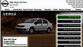 What Millernissan.com website looked like in 2011 (12 years ago)