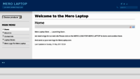 What Merolaptop.com website looked like in 2011 (12 years ago)