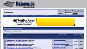 What Meinews.net website looked like in 2011 (12 years ago)