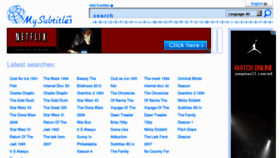 What Mysubtitles.com website looked like in 2011 (12 years ago)