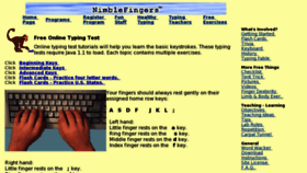 What Nimblefingers.com website looked like in 2011 (12 years ago)