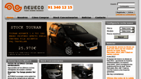 What Neveco.es website looked like in 2012 (12 years ago)