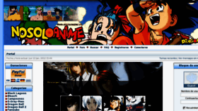 What Nosoloanime.es website looked like in 2012 (12 years ago)