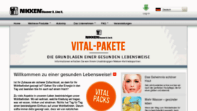 What Nikkenwellbeing.de website looked like in 2012 (12 years ago)