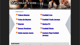 What Neymar.com website looked like in 2012 (12 years ago)