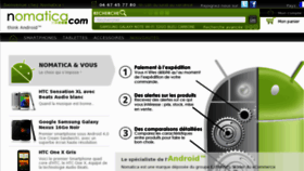 What Nomatica.fr website looked like in 2012 (12 years ago)