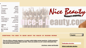 What Nice-a-beauty.com website looked like in 2012 (11 years ago)