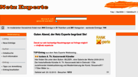 What Netz-experte.de website looked like in 2012 (11 years ago)
