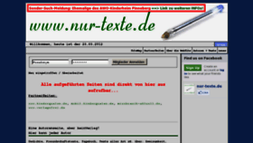 What Nur-texte.de website looked like in 2012 (11 years ago)