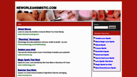 What Neworleansmistic.com website looked like in 2012 (11 years ago)
