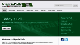 What Nigeriapolls.com website looked like in 2012 (13 years ago)
