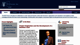 What Nysfirm.org website looked like in 2012 (12 years ago)
